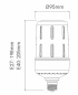 Preview: ARIA 30W HQL HQI Ersatz  E27  2.700K - 3.100Lm  |  5.000K - 3.550Lm
